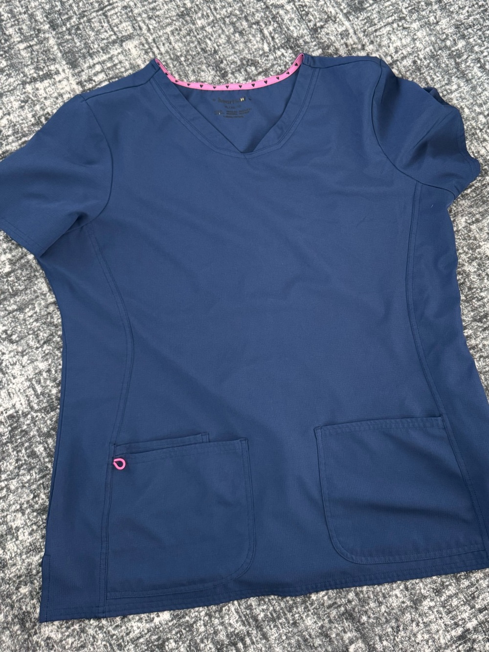 Women’s Navy Scrub Top